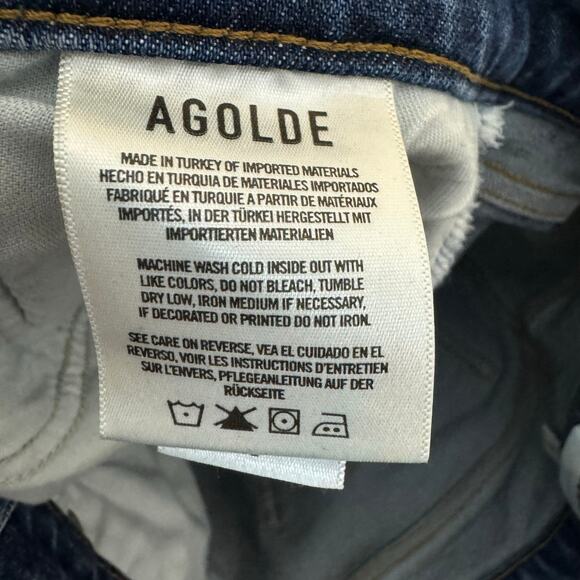 Agolde Women’s Kye Mid Rise Straight Crop in Mirage Jeans Size 27 - Picture 6 of 7